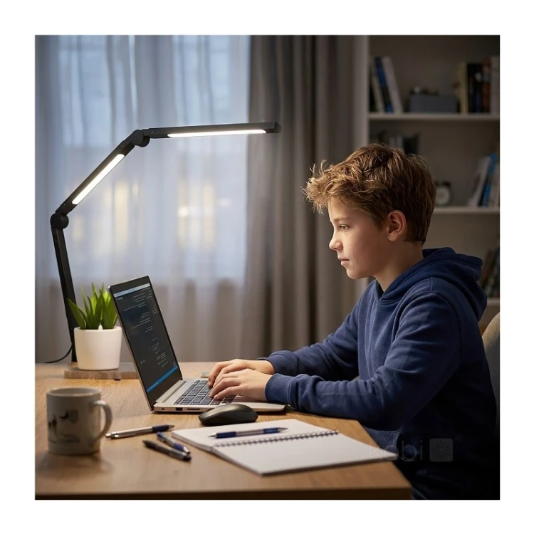 Lampka biurkowa LED CCT TENUIX FOLD 2 czarna