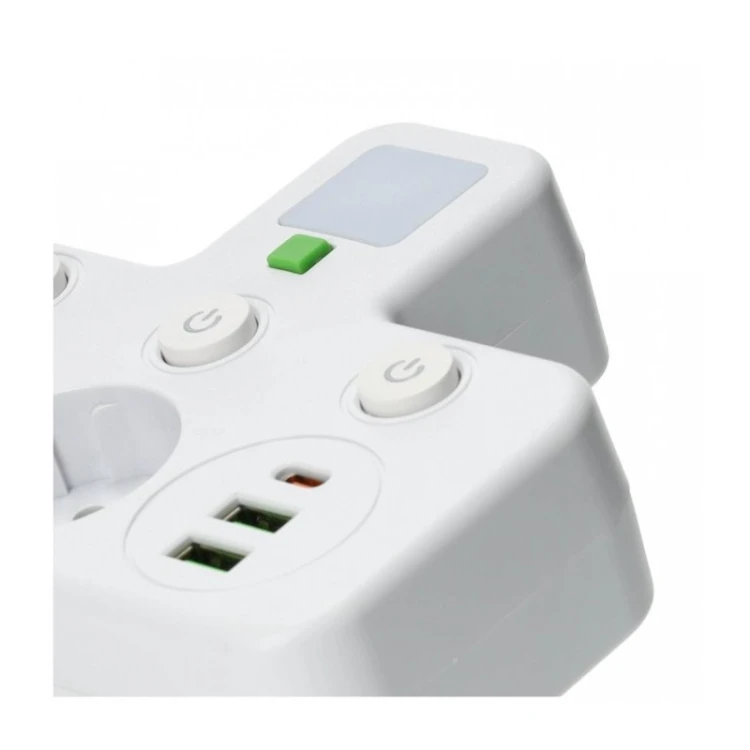 Rozgałęźnik elektryczny Linea PRO FL3 biały 230V
