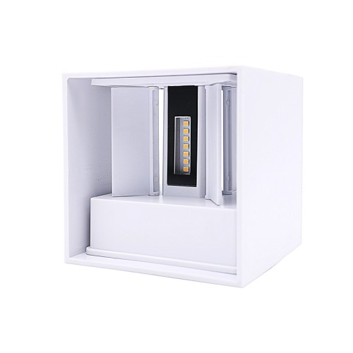 Kinkiet LED 2x3W 3000K IP65 biały CUBE LITE