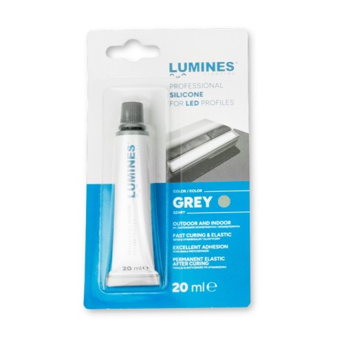 Silikon LUMINES Lighting szary tubka 20 ml