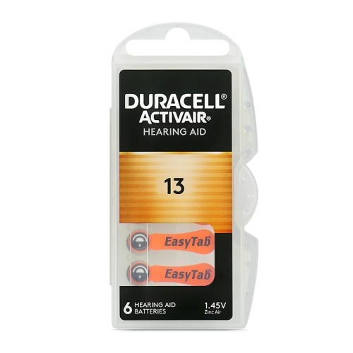 BATERIA do aparatów słuchowych ActivAir 13 blister Duracell 6szt
