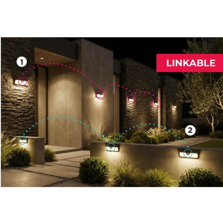 Kinkiet LED SUNLIS do ogrodu i elewacji IP65
