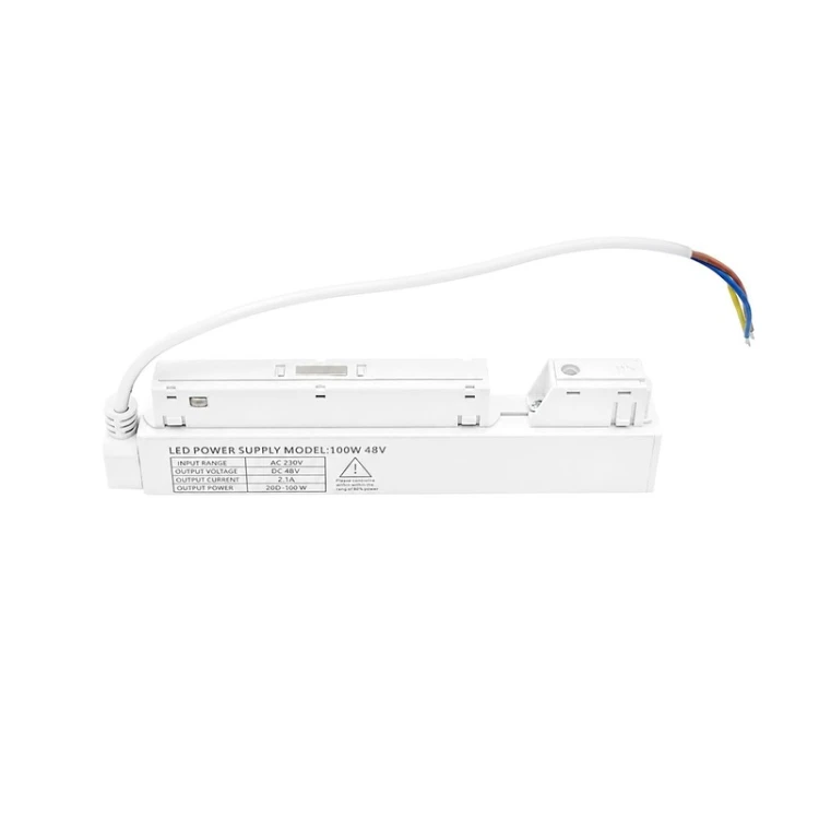 Zasilacz wewnętrzny Magnetic 48V 100W IP20 biały do szyn magnetycznych