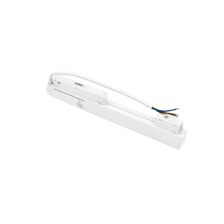 Zasilacz wewnętrzny Magnetic 48V 200W IP67 biały do szyn magnetycznych