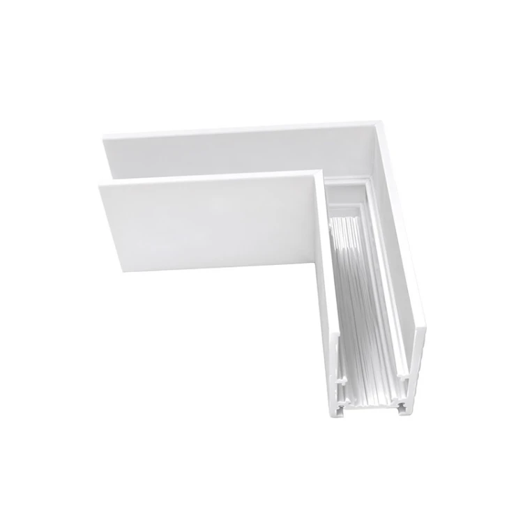 Biały narożnik do szyn magnetycznych natynkowych Magnetic 48V
