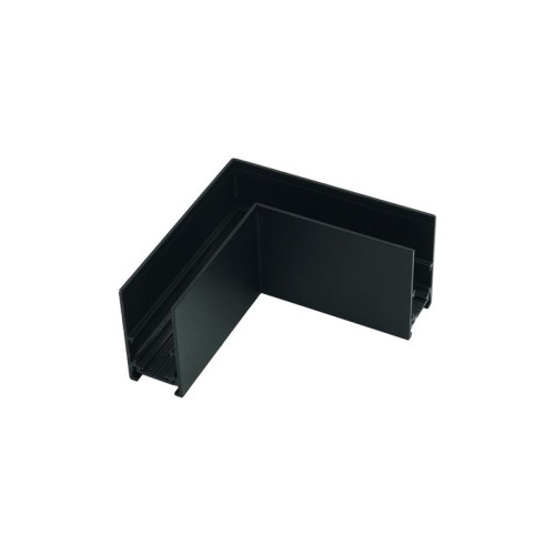Łącznik czarny kątowy natynkowy do szyn magnetycznych – narożnik Magnetic 48V
