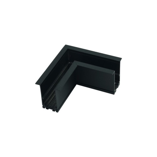 Łącznik kątowy czarny do szyny magnetycznej wpuszczanej Magnetic 48V