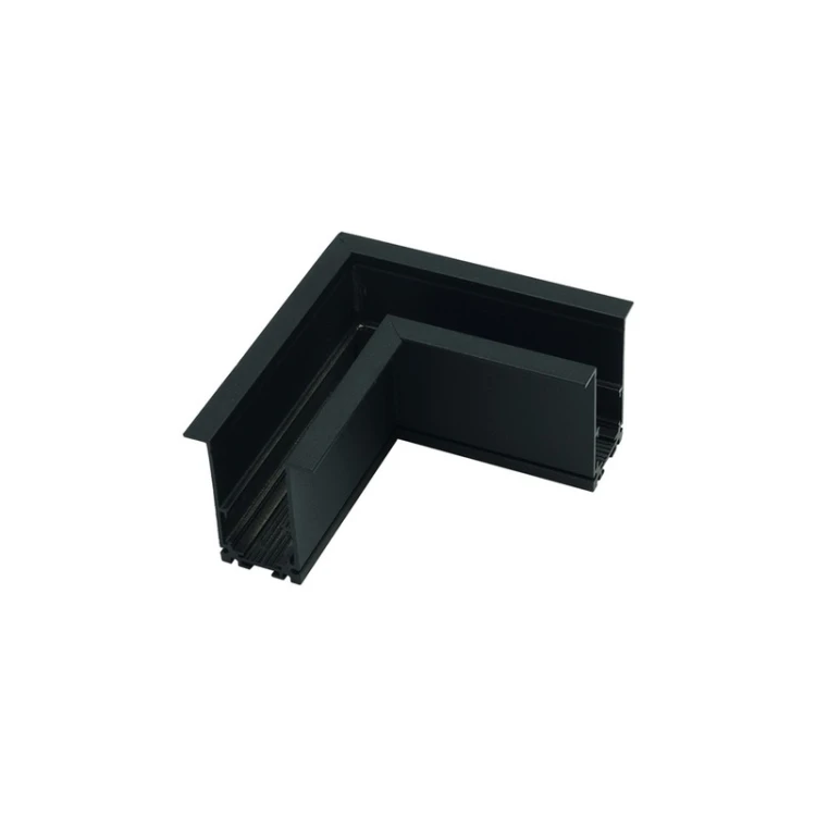 Łącznik kątowy czarny do szyny magnetycznej wpuszczanej Magnetic 48V
