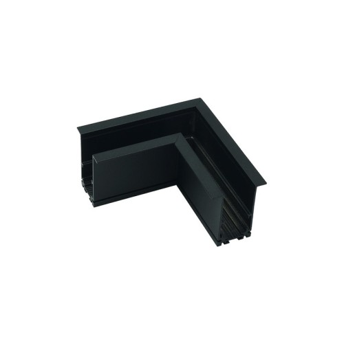 Czarny narożnik do szyn magnetycznych wpuszczanych Magnetic 48V