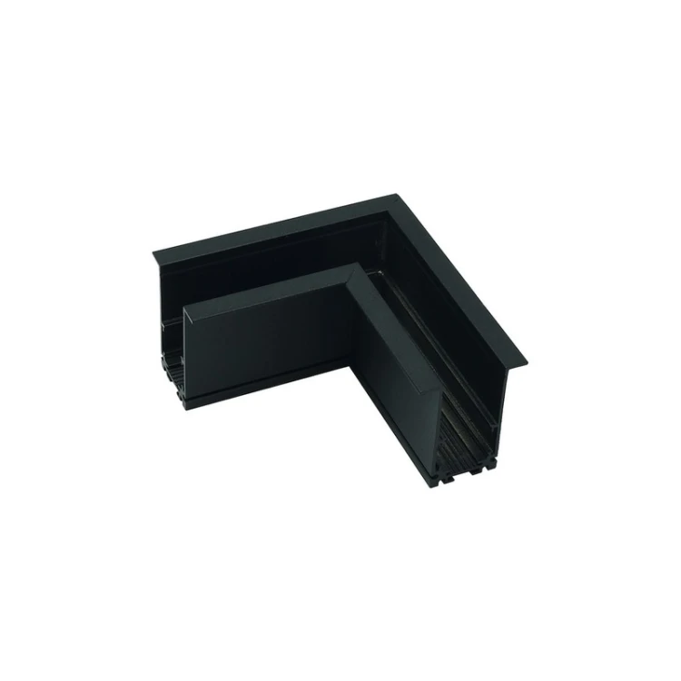 Czarny narożnik do szyn magnetycznych wpuszczanych Magnetic 48V