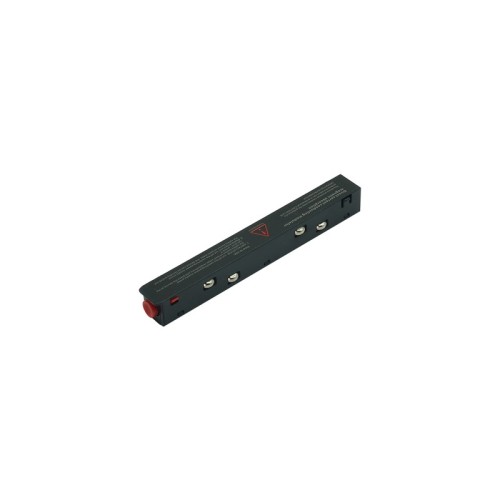 Łącznik czarny prosty do szyn magnetycznych – element połączeniowy Magnetic 48V