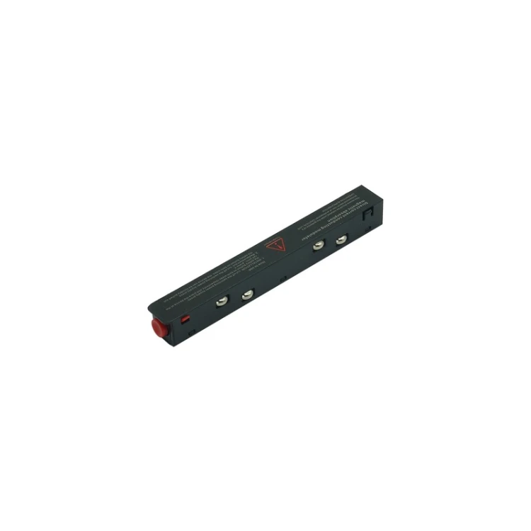 Łącznik czarny prosty do szyn magnetycznych – element połączeniowy Magnetic 48V