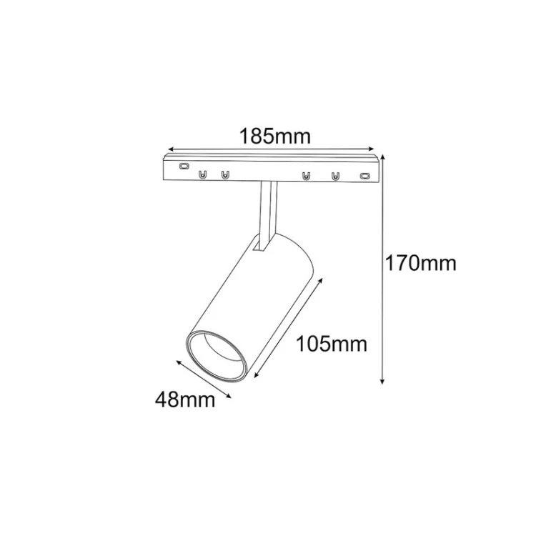 Wymiary reflektora magnetycznego LED RULLO S 10W CCT MiBoxer 48V biała.jpg