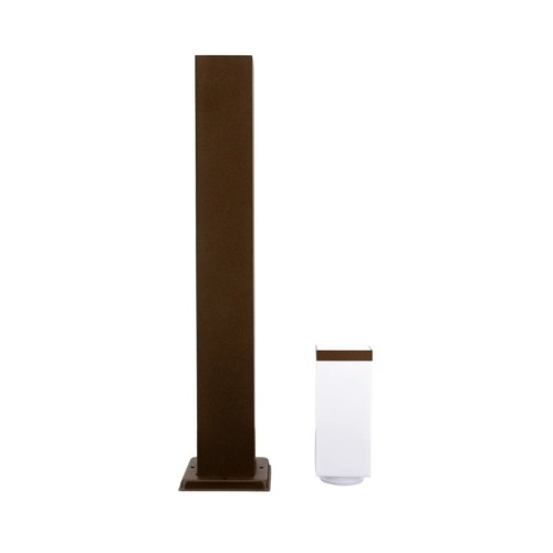 Lampa ogrodowa stojąca E27 80 cm CUBE corten