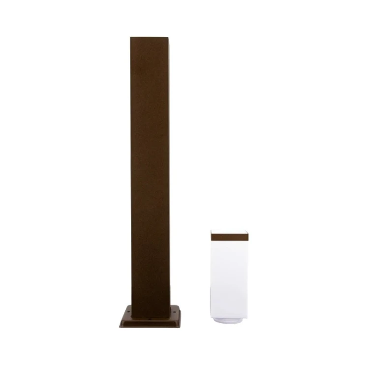 Lampa ogrodowa stojąca E27 80 cm CUBE corten