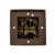Nowoczesny słupek ogrodowy E27 IP54 CUBE corten