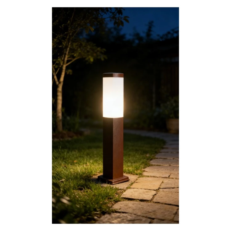 Oświetlenie ogrodowe CUBE E27 kolor corten