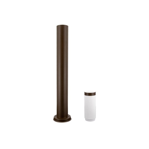 Okrągła lampa ogrodowa stojąca E27 80 cm CUBE corten