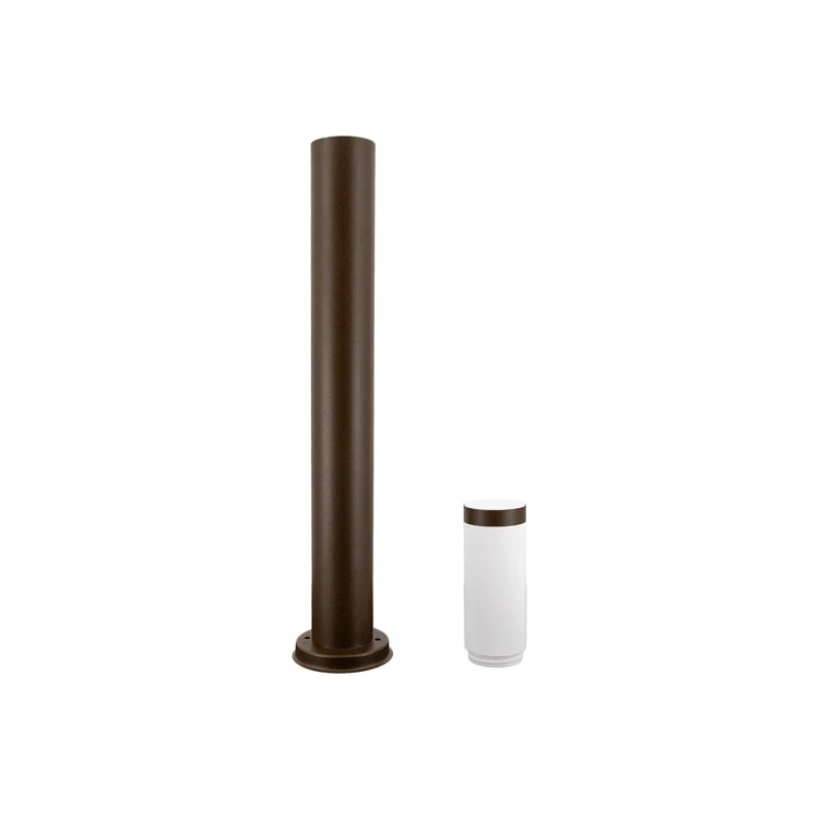 Okrągła lampa ogrodowa stojąca E27 80 cm CUBE corten