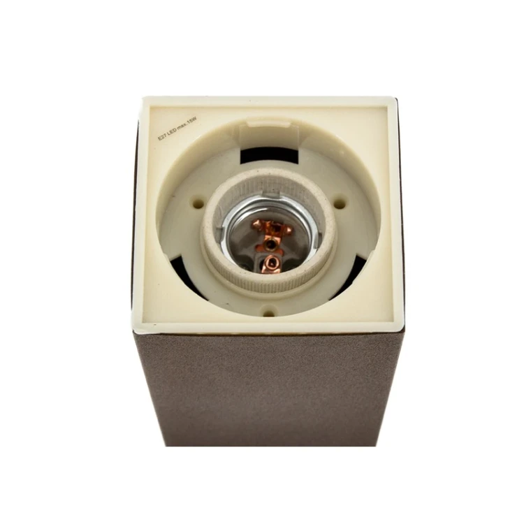 Lampa ogrodowa E27 80 cm w kolorze corten CUBE