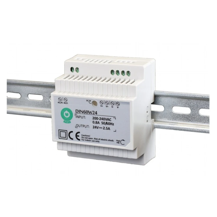 Zasilacz LED 60W 24V 2,5A na szynę DIN POS Power