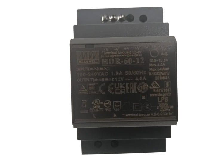 Zasilacz LED 54W 12V 4,5A na szynę DIN Mean Well