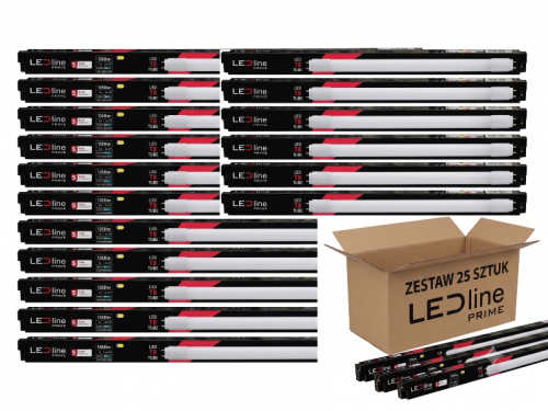 Świetlówka tuba LED line PRIME T8 9W 60cm 1350lm biała neutralna - 25szt HURT
