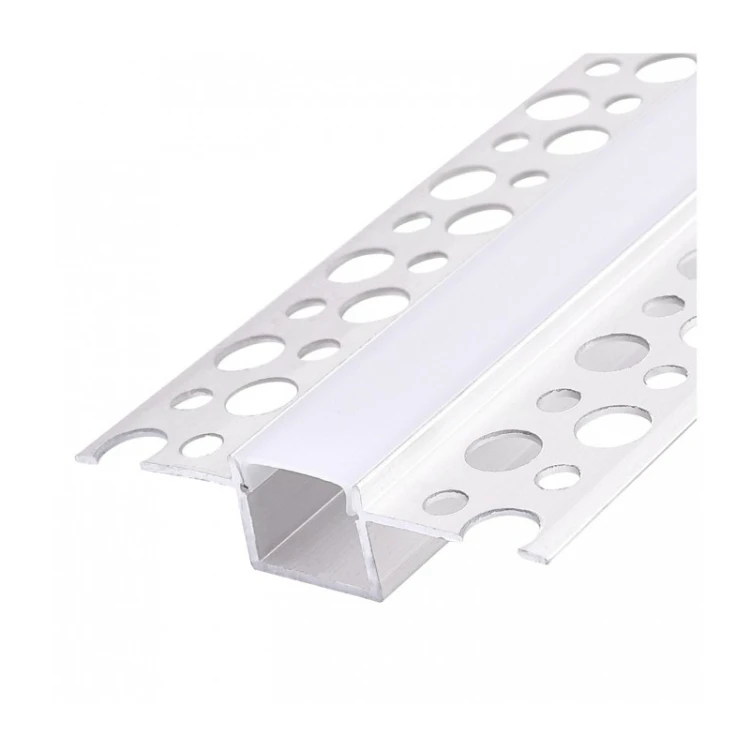Profil aluminiowy biały KG01 podtynkowy z kloszem mlecznym 2 m