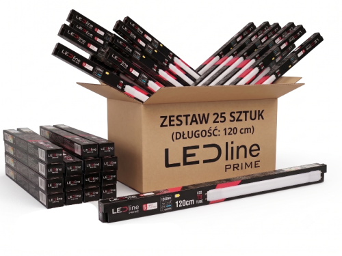 Świetlówka tuba LED T8 18W 120cm 2700lm biała neutralna - 1-stronne zasilanie - 25szt HURT