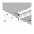 Podtynkowy profil aluminiowy LED KG01 anodowany srebrny 1 m