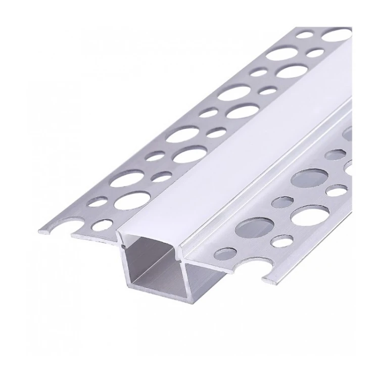 Profil aluminiowy anodowany srebrny KG01 podtynkowy z kloszem mlecznym 2 m
