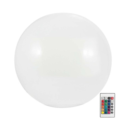 Lampa ogrodowa LED solarna wbijana 50cm RGBW kula do ogrodu NAZIEMNA z pilotem