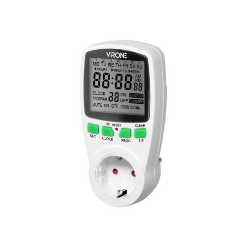 Elektroniczny programator czasowy Timer LCD DT-1(GS) Schuko