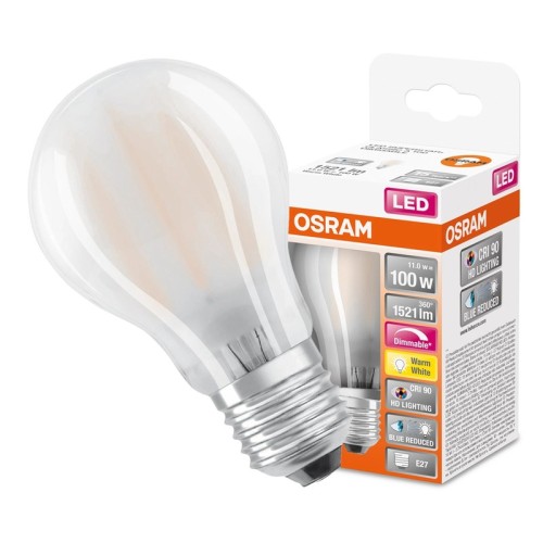 Żarówka LED Osram E27 11W A60 biała ciepła ściemnialna