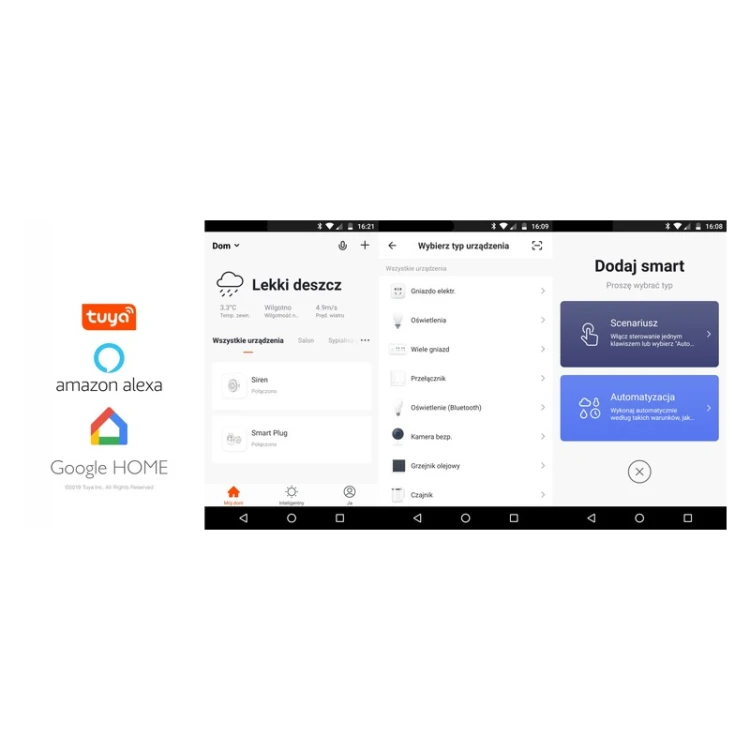 Sterownik rolet dopuszkowy RTX TUYA WiFi + RF