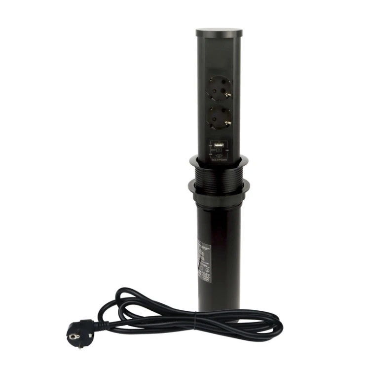 Gniazdo nablatowe 2x Schuko z USB A+C TOWER BOX