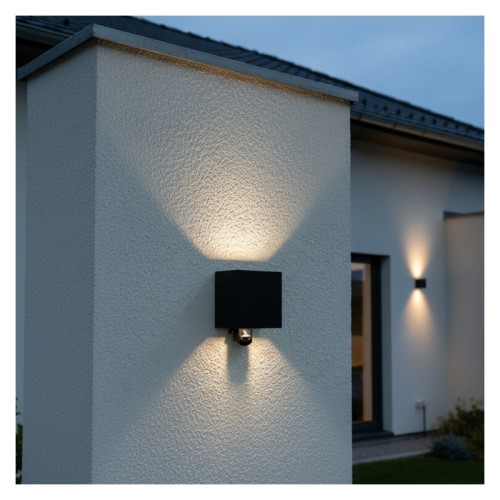 Lampa ogrodowa ścienna PYXIS G9 z czujnikiem