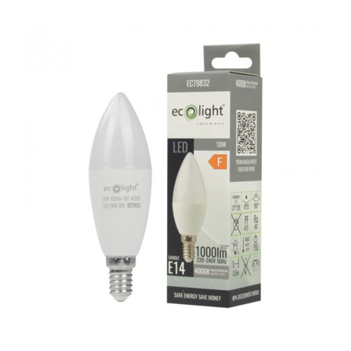 Żarówka LED świeczka E14 C37 10W neutralne światło