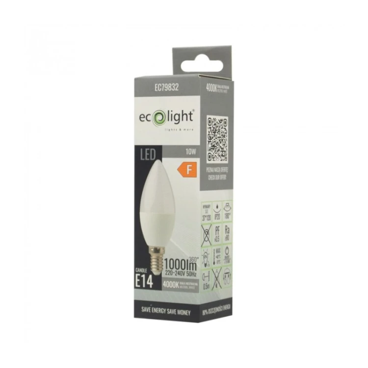 Żarówka LED E14 10W C37 do lamp i żyrandoli