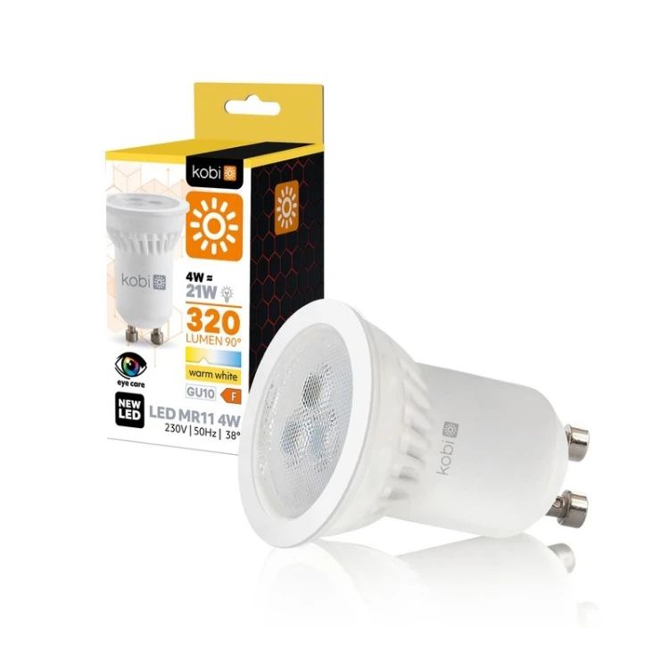 Żarówka LED GU11 4W 3000K 320lm 38° biała ciepła