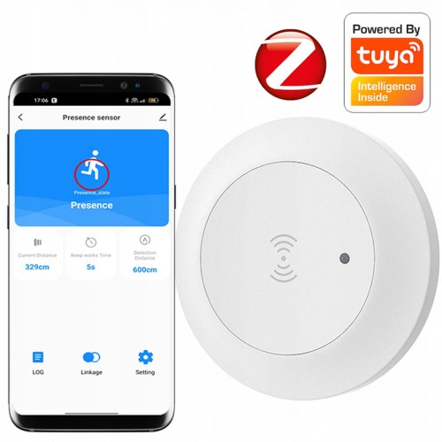 Czujnik obecności mikrofalowy TUYA SMART ZigBee zigbee
