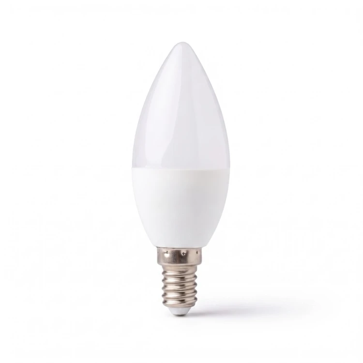 Żarówka LED E14 10W biała zimna świeczka C37