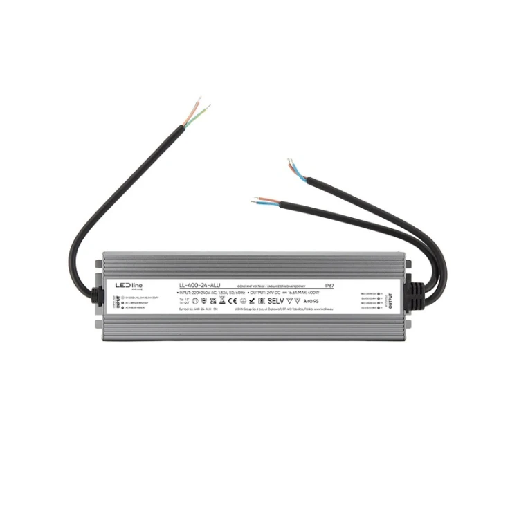 Zasilacz do LED 400W 24V w aluminiowej obudowie