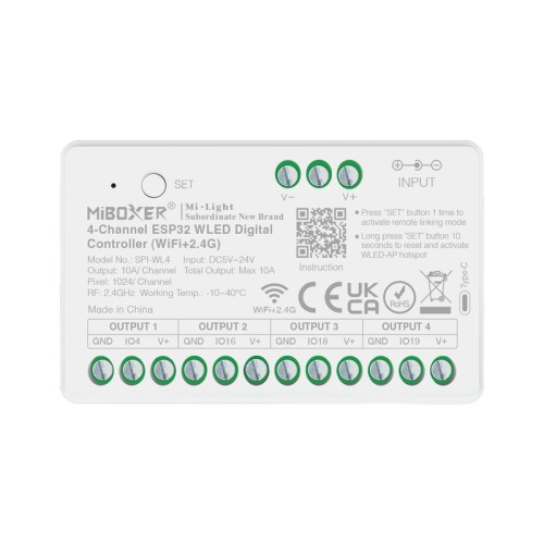 Sterownik LED Digital SPI MiLight SPI-WL4 WiFi do taśm cyfrowych