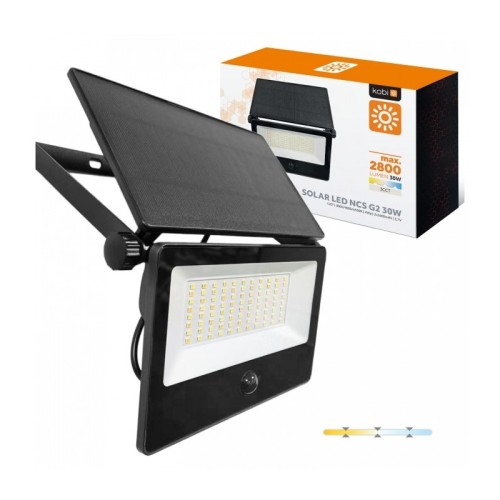 Naświetlacz solarny LED NCS G2 30W 3CCT PIR 2800 lm