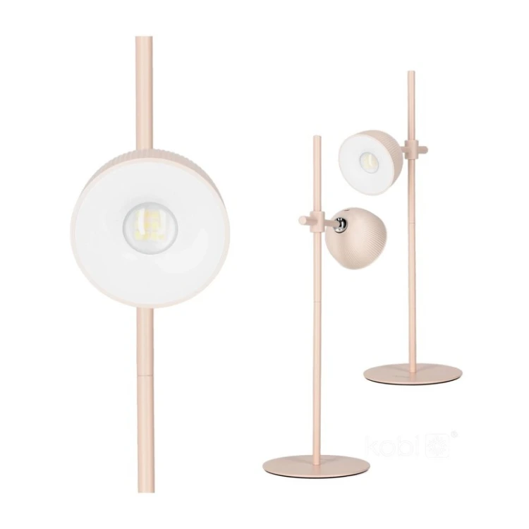 Różowa lampa biurkowa ORBI z podwójnym światłem