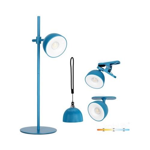 Lampa biurkowa podwójna ORBI Laitica 2,5W CCT niebieska