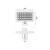 Wymiary naświetlacza LED PHOENIX G2 solarnego 15W IP65