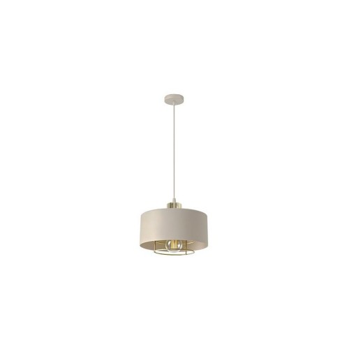 Lampa sufitowa wisząca Nilo 1xE27 20 cm beżowa ze złotym