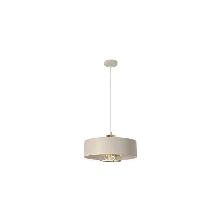 Lampa sufitowa wisząca 1xE27 Nilo 30cm beżowy + złoty